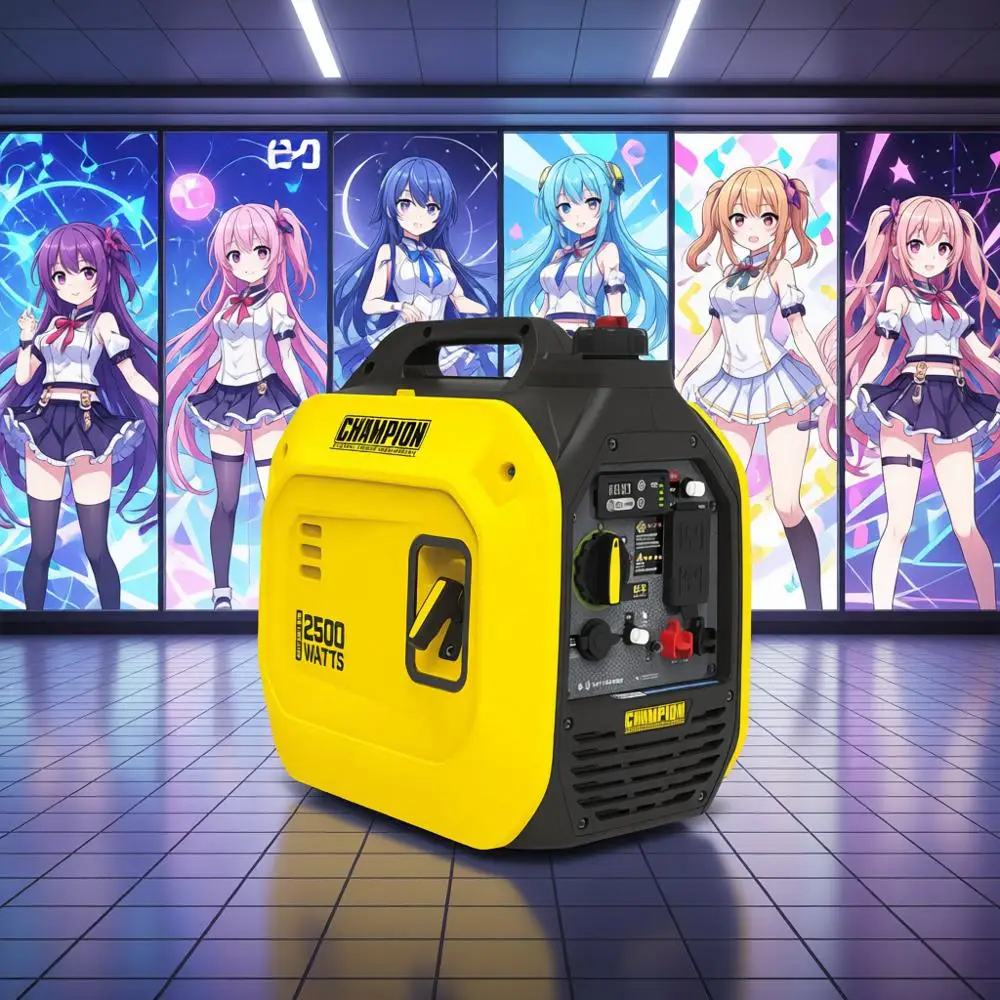 

Легкий портативный инверторный генератор мощностью 2500 Вт с бесшумной работой и защитой от угарного газа