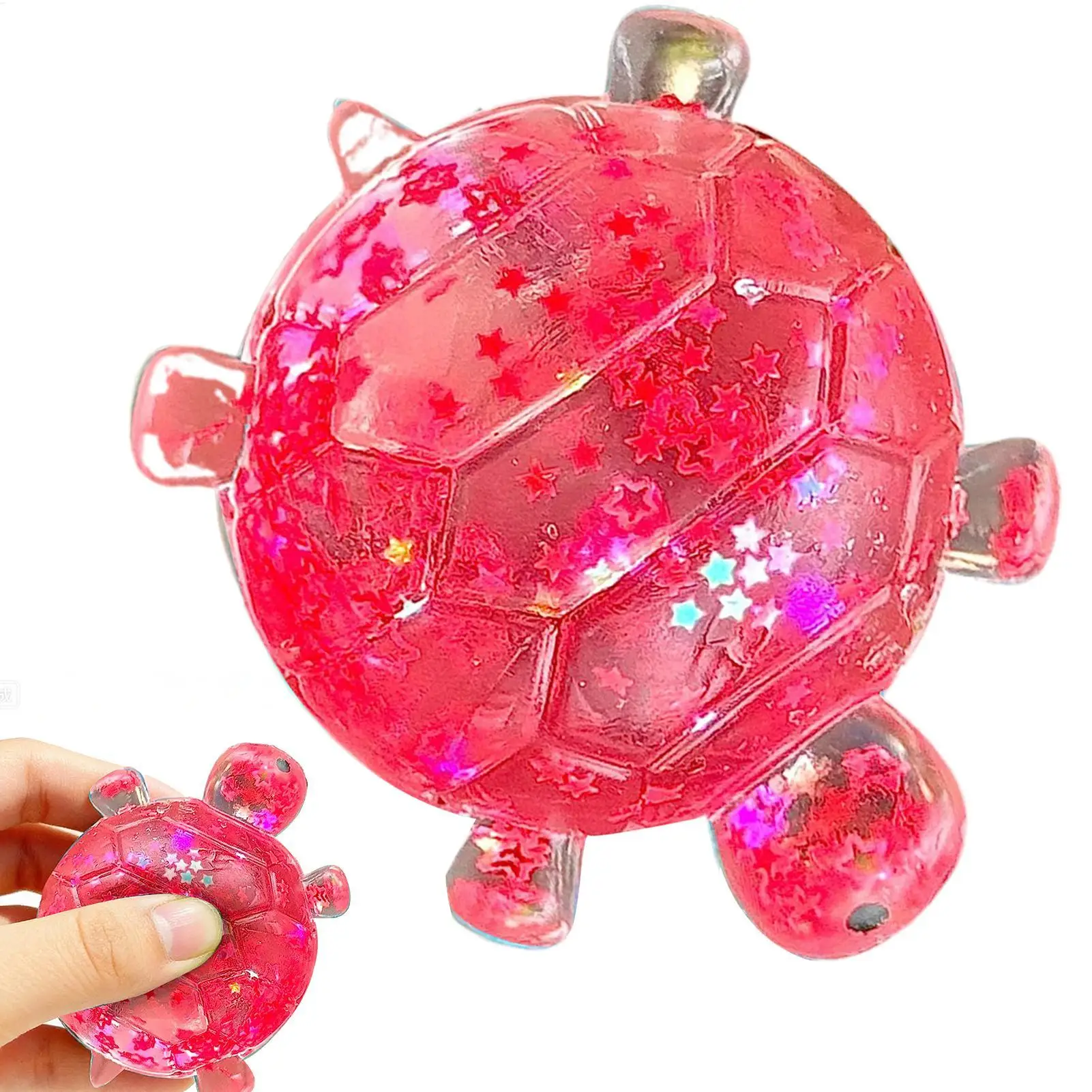 

Sensory Squeeze Toy Glitter Turtle Shape Party Favors Sensory Toy for Home School Classroom Dorm College Travel Road Trip