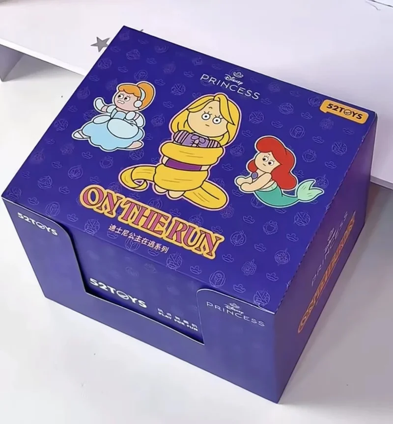 

52TOYS Authentic Disney Princess On The Run Series Plush Keychain Blind Box Collectible Stuffed Doll Birthday Gift For Girls