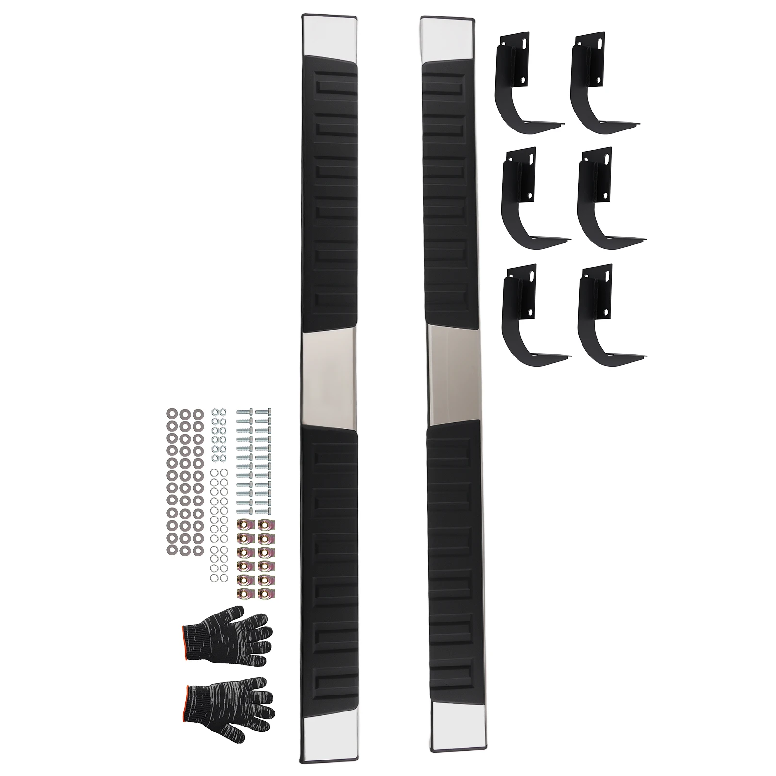 

Side Steps Bar for Ford F-250 F-350 F-450 1999-16 Supercrew Stainless Steel