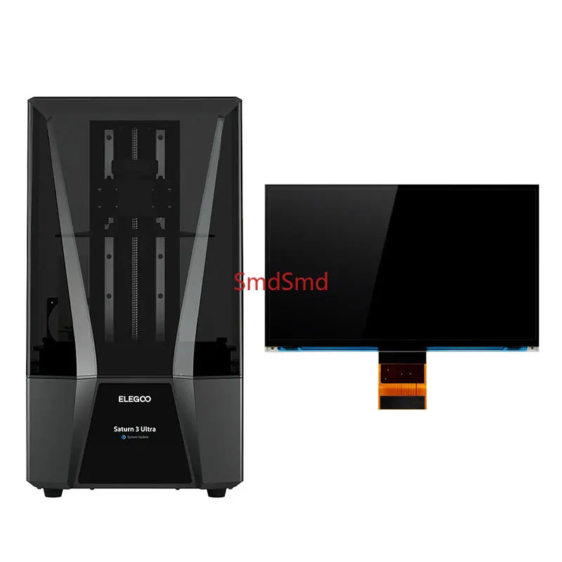 10.1 inch 12K Elegoo Saturn 4/ 4 ultra Saturn 3/ 3 ultra Monochrome Original LCD Screen Replacement 3D Printer Part