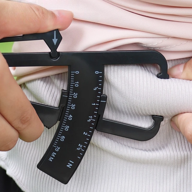 Digital Body Fat Caliper Skinfold Thickness Measuring Tool Body Fat Clip Skin Fat Measurement Caliper Fitness Equipment