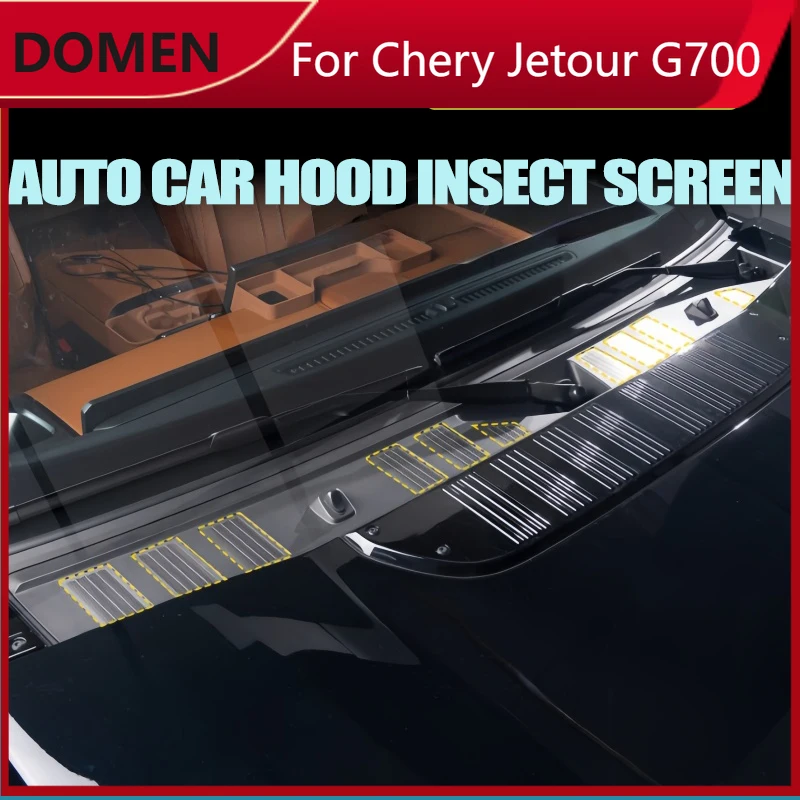 

Auto Car Hood Insect Screen Fit for Chery Jetour G700 Modified Car Stainless Steel Hood Insect Screen Car Interior Upgrade Parts