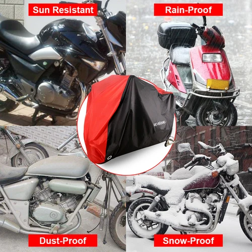 Imagen 2 del producto Cubiertas impermeables para motocicleta, cubierta protectora UV para Scooter, polvo, lluvia, nieve, tela para interiores y exteriores, XXL XXL