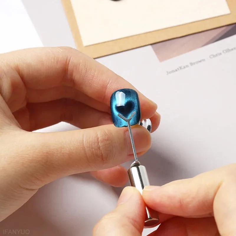 Herzförmiges Nagelmagnet-Set für professionelle Nagelkunst-Designs, DIY-Maniküre-Set mit starken magnetischen Werkzeugen für kreatives Styling