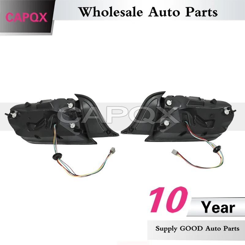 CAPQX 1pair Rear Bumper Taillight For Ford Mustang 2015-2020 Tail Light Taillamp Rear Brake Lamp Stop Light