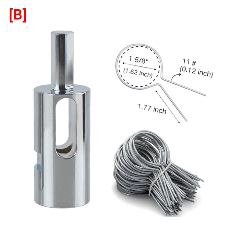 Tie Wire Twister Tools 3-5mm Iron Wire For Twist Ties Fixing Chain Link Fence Triangle Shank Drill Chuck Electrical Drill Tools