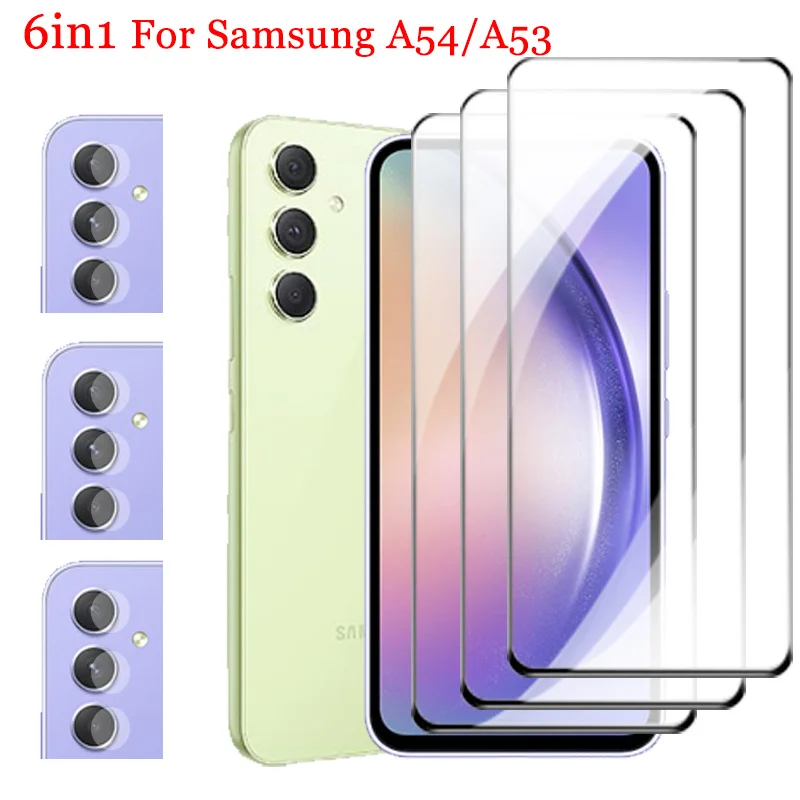 samsung a54 Tempered Glass For samsung a 54 Screen Protector samsung a53 5 g Glass Front Protective Film Galaxy A54 Camera Film A 53 Pelicula de Vidro Galaxy a 54 a53 Glass Mica