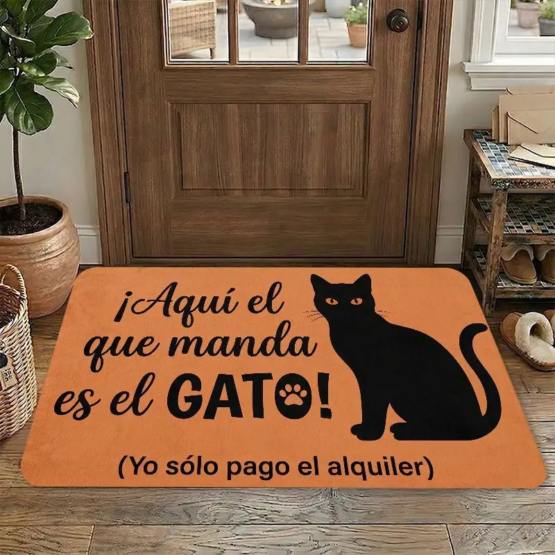 Funny Cat Owner Doormat 