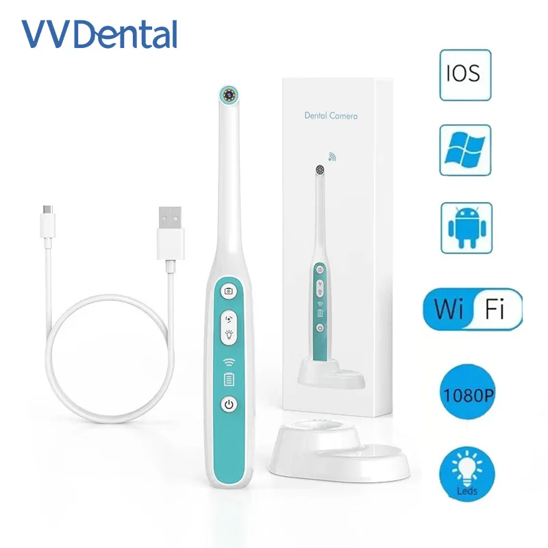 

HD 1080P WiFi Dental Camera Oral Endoscope Visual Intraoral Camera Examination Camera IP67 Waterproof Image System Inspection