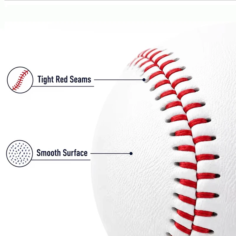 Soft PU Training Baseballs Safe for Kids and Beginners Durable for Indoor and Outdoor Batting Practice and Casual Play