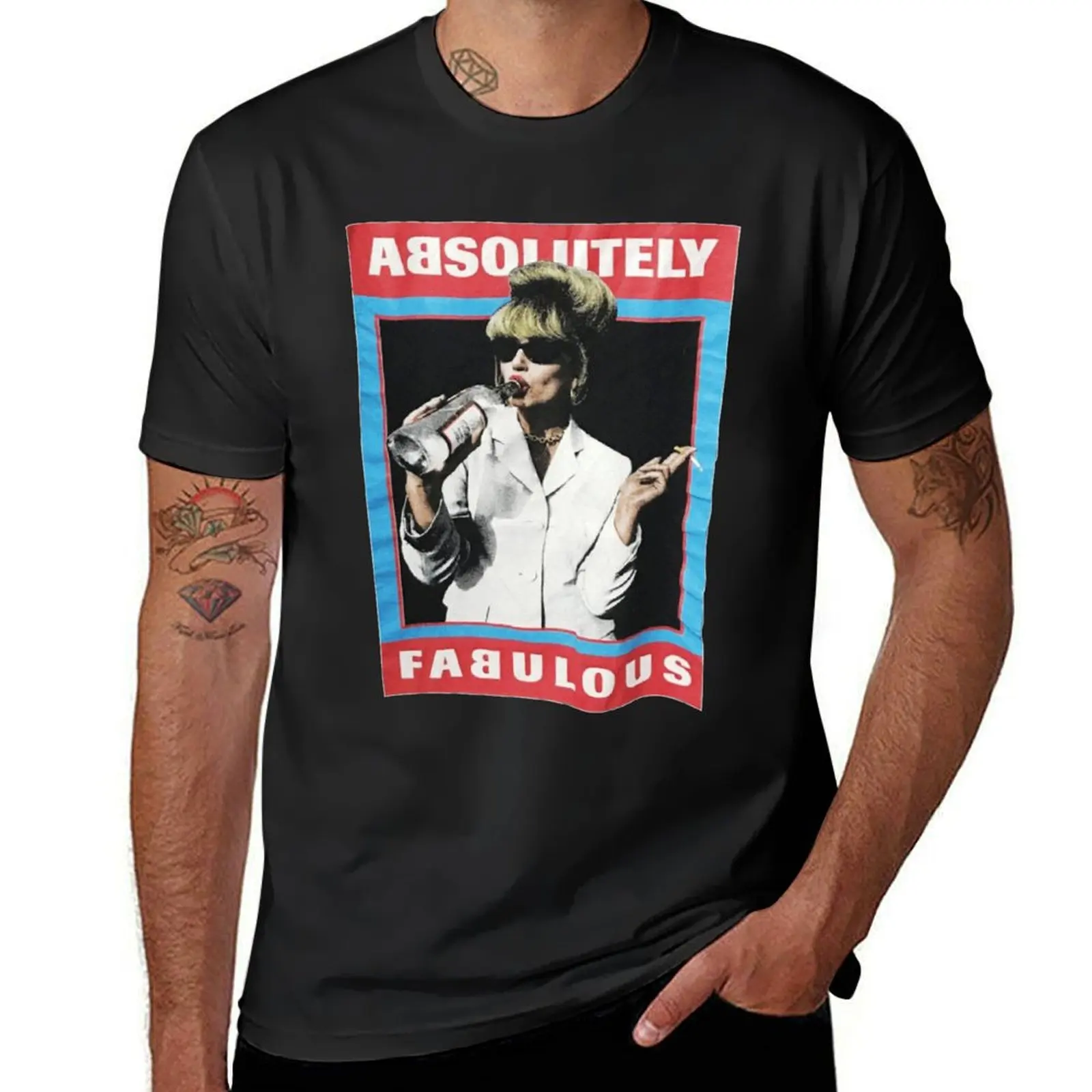 

Absolutely Fabulous Ab Fab Funny T-Shirt summer top blacks Men's t shirts
