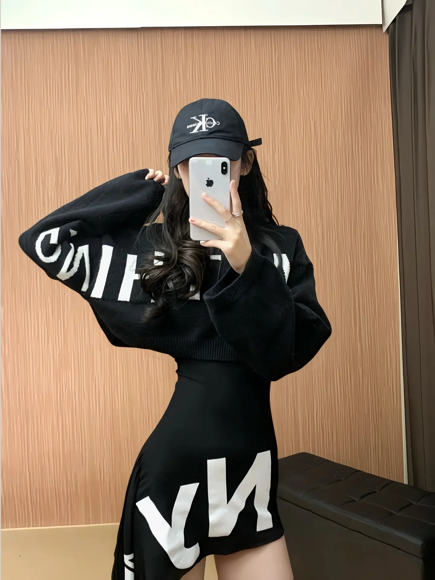 

American Sle Hot Girl Set Women Comfortable Loose Top Super Cute Two Piece Spring New Slim High Waist Skirt Casual Faion