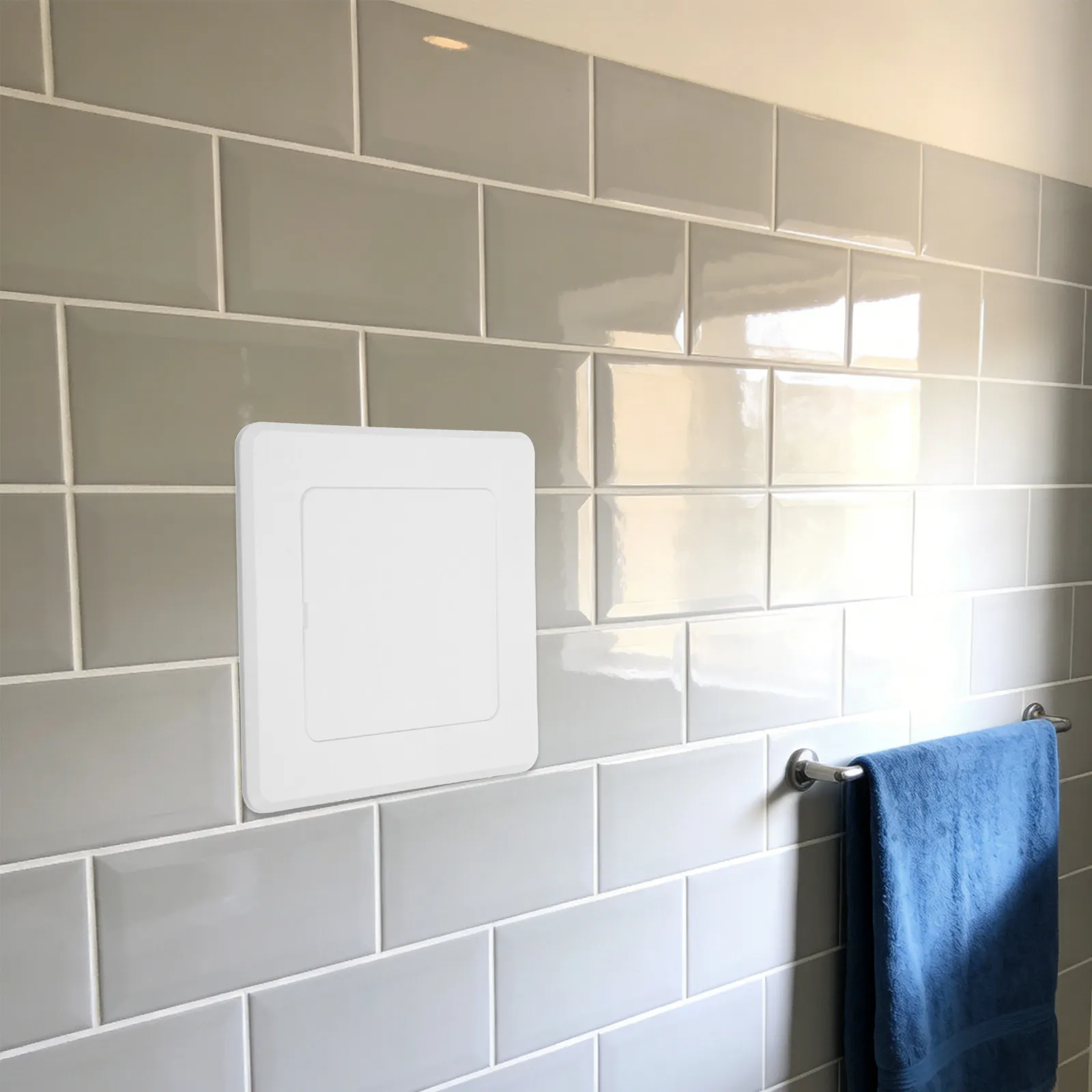 7.8x7.8in ABS Self Adhesive Access Panel Cover for Drywall Ceiling Wall Plumbing Electrical Systems Decorative Flush Mount