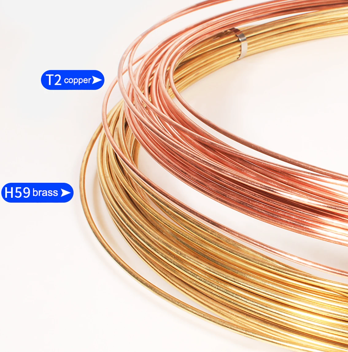 Alambre de cobre suave T2 de 0,2-5mm/bobina de latón H59, Cable desnudo, alambre de cobre conductor, accesorios de Hardware DIY