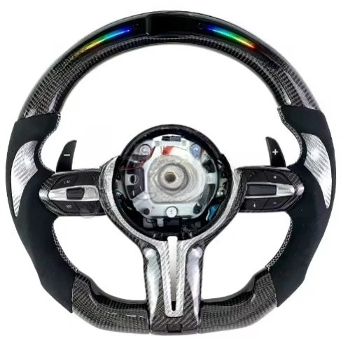 

Руль LED F10 для BMW 5 серии - 7 серии, M5, M8, M6, F01, F02, F03, F12, F13 с подрулевыми переключателями.