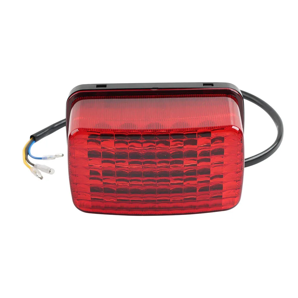 Motorbike LED Taillight Lens Brake Light Turn Signal Rear Lamp For Yamaha BIG BEAR 400 4WD HUNTER 2008-2011 ABS Red