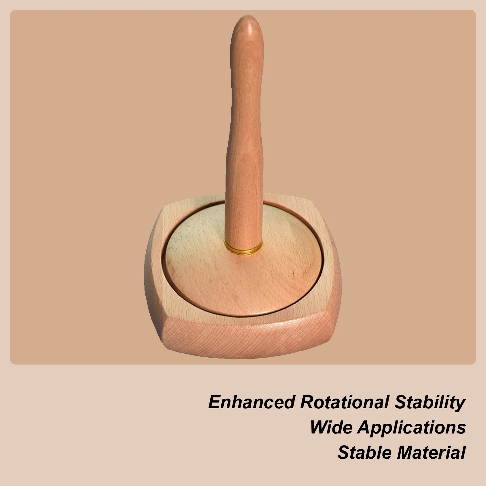 

Держатель пряжи для вязания крючком, спиннер для вязания, портативный деревянный держатель пряжи для намотки домашней студии, ткачества на рабочем месте, хобби