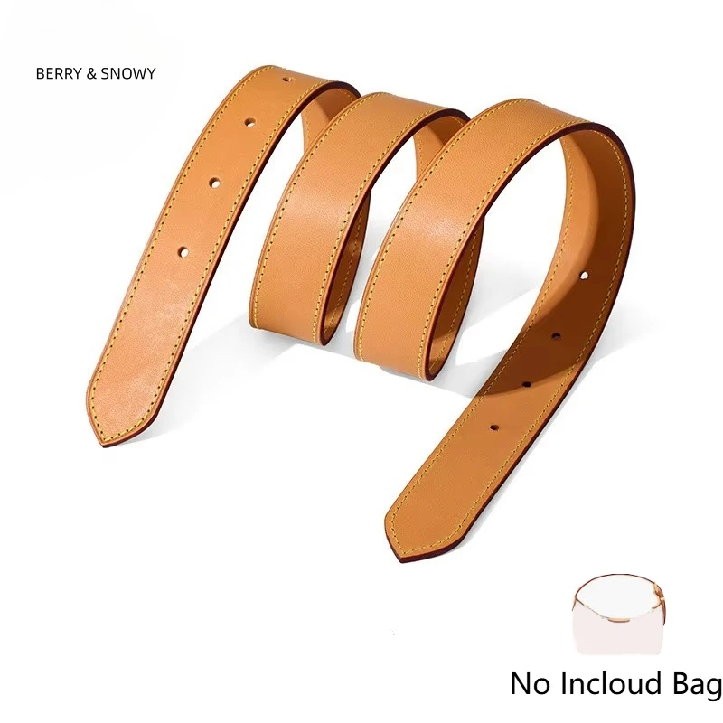 

Designer Custom Wrist Belt Bag Padded Shoulder Tote Strap Genuine Vachetta Leather Replacement for Hills Pochette Handbag