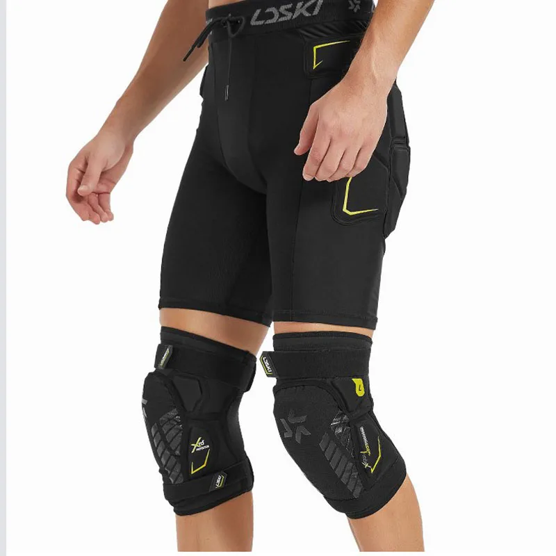 Afbeelding 4: Sneeuwski beschermende uitrusting set kniekap heupkussen Warm en schokbestendig Fietsen, wandelen en buitensport unisex