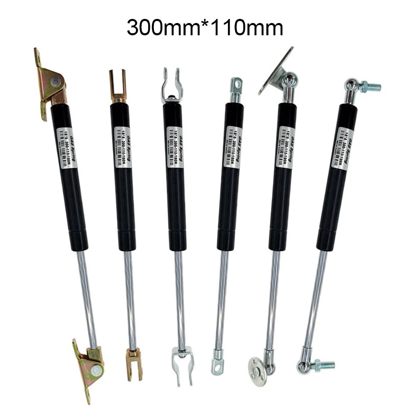 18*8 Rod Gas spring folding hinge 50N-500N/5kg-50kg Force lift support Stroke distance 110mm Hole Center Distance 300mm