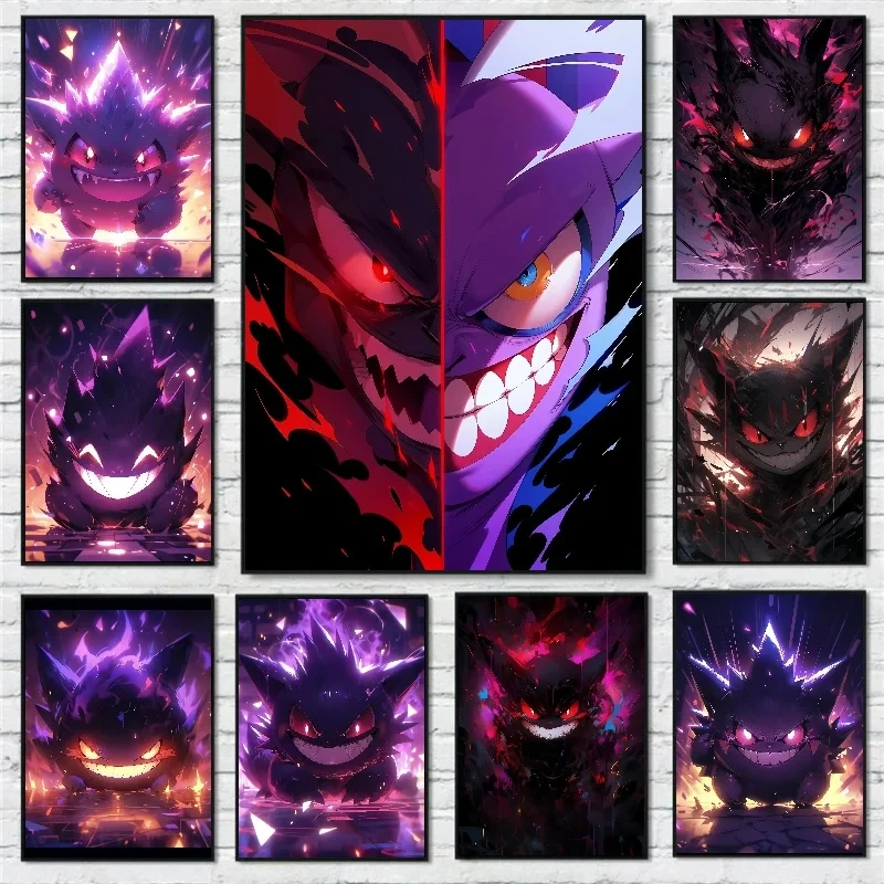 Anime Diy Diamond Art Painting Kit 2024 Embroidery Pokemon Night Elf Gengar Periphera Mosaic Cross Stitch Home Decor Kids Gift