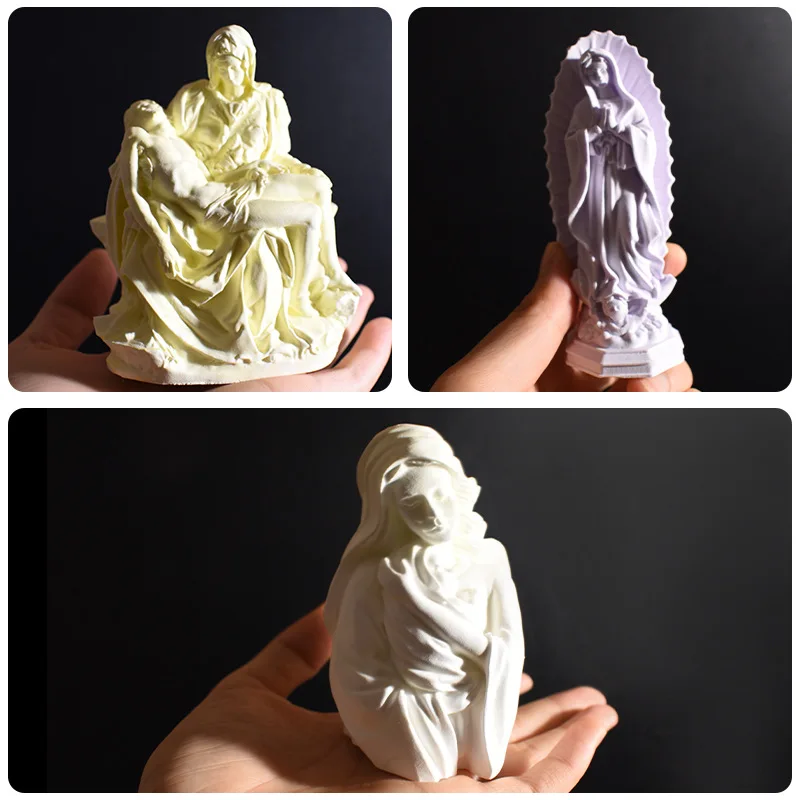 

Новая форма, греческая римская Дева Мария, держащая детскую статую, формы для свечей, Дева Мария, держащая ребенка, Мария, богиня, гипсовая силиконовая форма