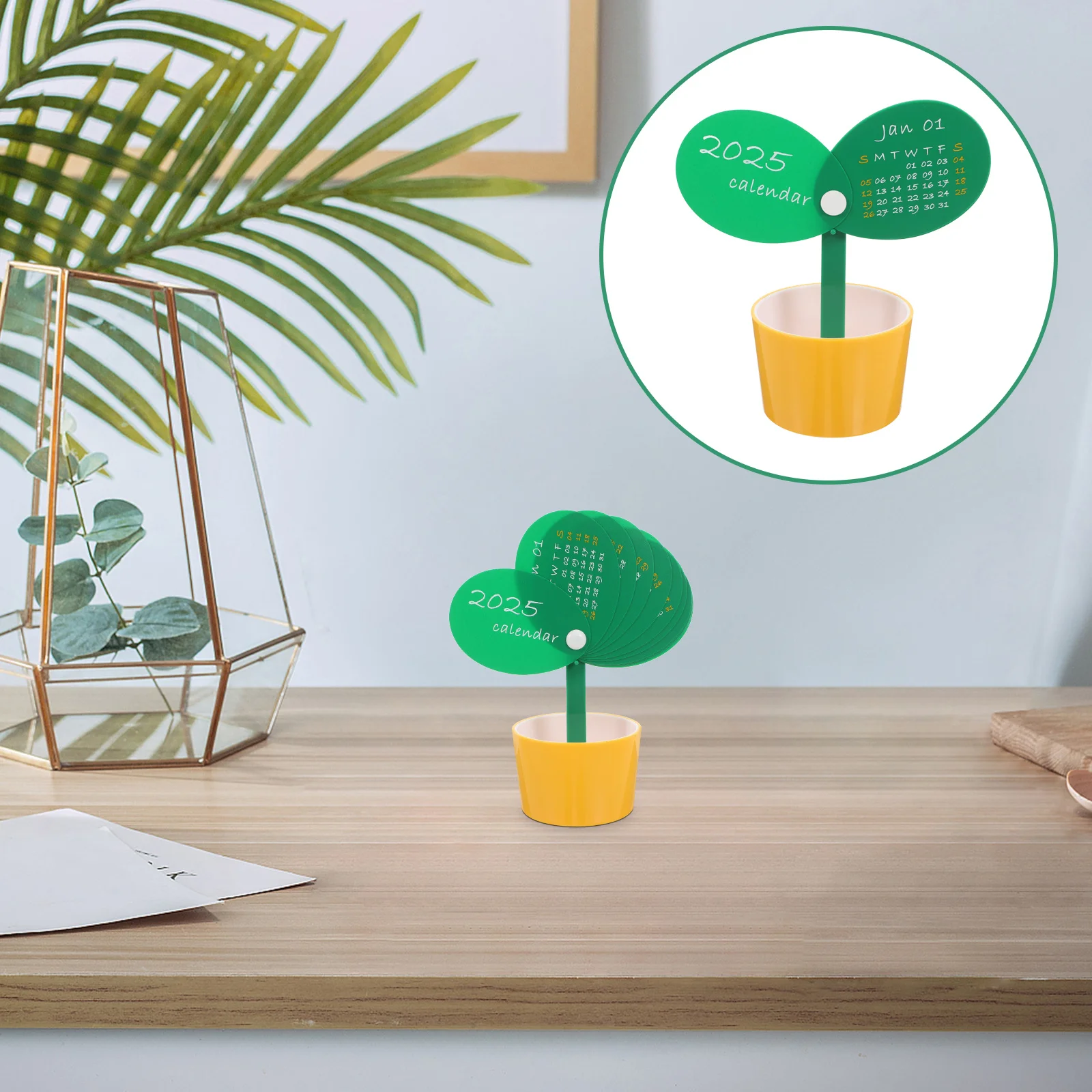 

Creative Calendar Pen Holder Minimalist Desk Organizer for Pencils Makeup Brushes Cup Storage Cute Desktop Ornament Office Home