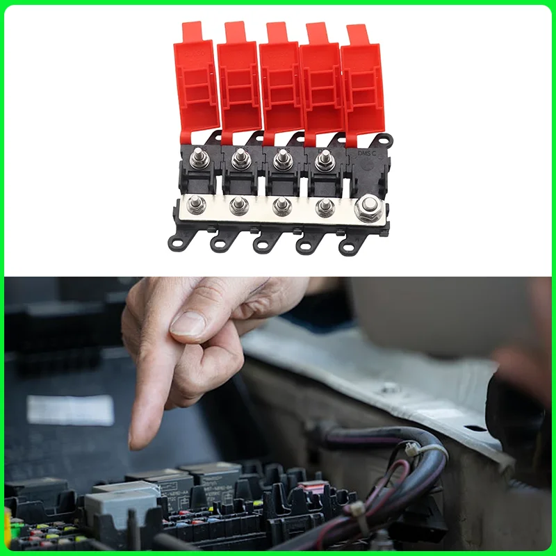 

Car Midi Fuse Box Block Holder 3/4/5/6 Way Distribution Block 200A Bolt On Fuse Type Power Distribution for RV Car Boat Bus