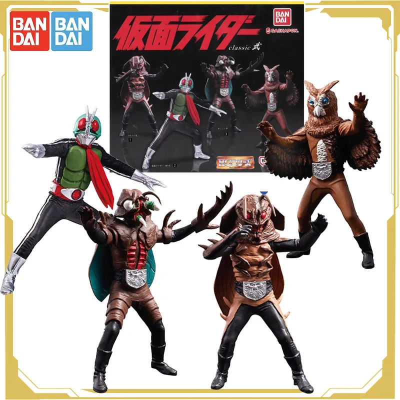 

Bandai Original Gashapon Masked Rider Anime Figure Owl Freak Cockroach Seminga Action Figure Toys for Boys Girls Kids Gift