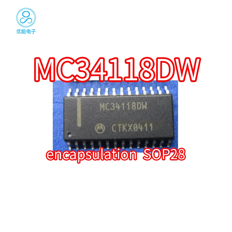 MC34118DW MC34118 Package SOP28 Audio Amplifier Hands Free/Voice Switching
