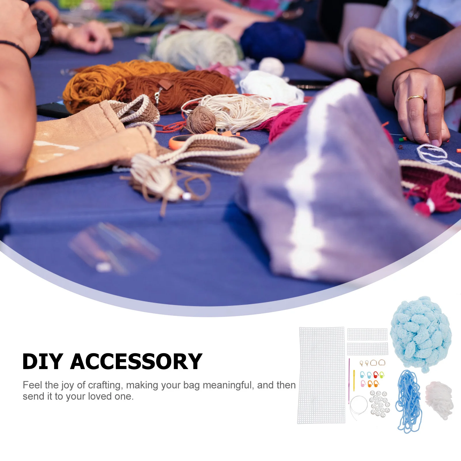 1 مجموعة DIY حقيبة صنع المواد براعة رائعة دائم جميل المنسوجة يدويا المواد هدية مثالية الإناث أحبها