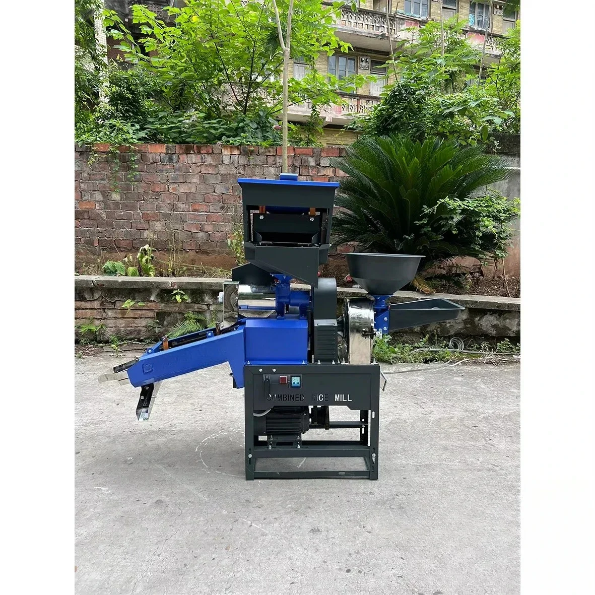 Popular Produc Mini Automatic Rice Mill Machine Small Backbone Rice Milling For Farms Core Motor And Bearing Components Included