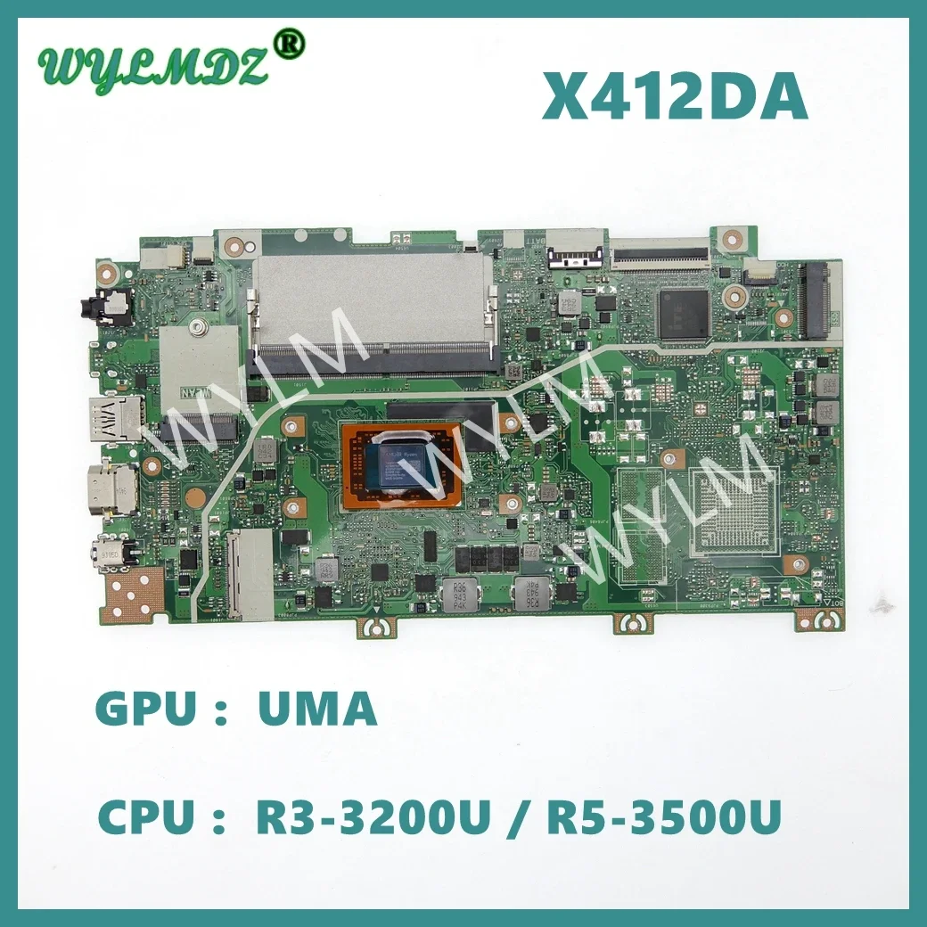 

X412DA Mainboard for Asus R412DA F412DA A412DA A412DK F412DK Laptop Motherboard with R3 R5 R7 CPU 4GB-RAM UMA 100% Tested Ok