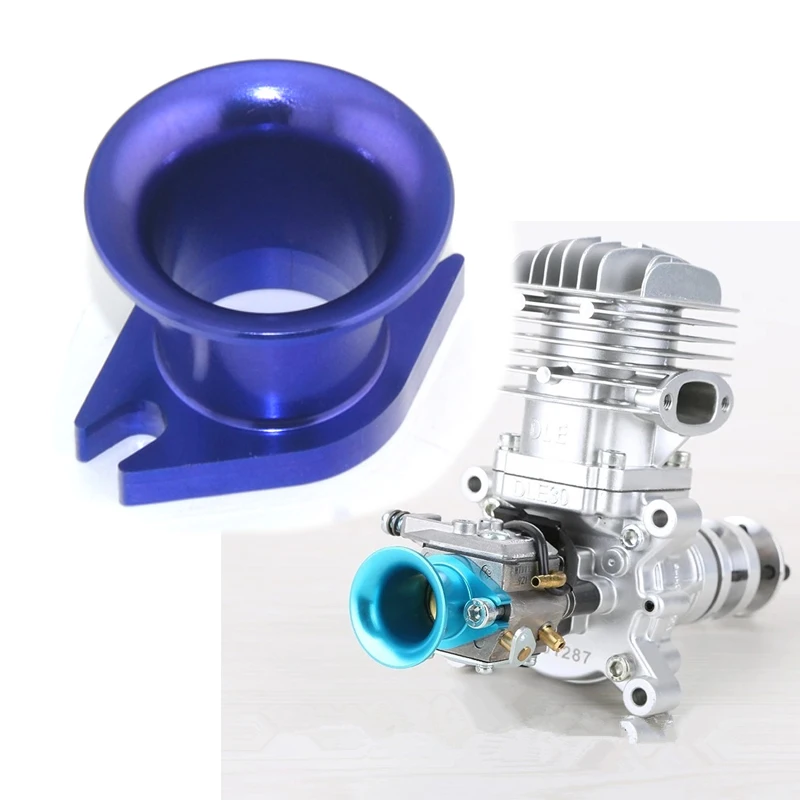 CNC Aluminum Alloy Air Horn Inlet for RC Airplane DLE30 DLE35 DLE55 Zenoah G80 CRRC Gasoline Engine