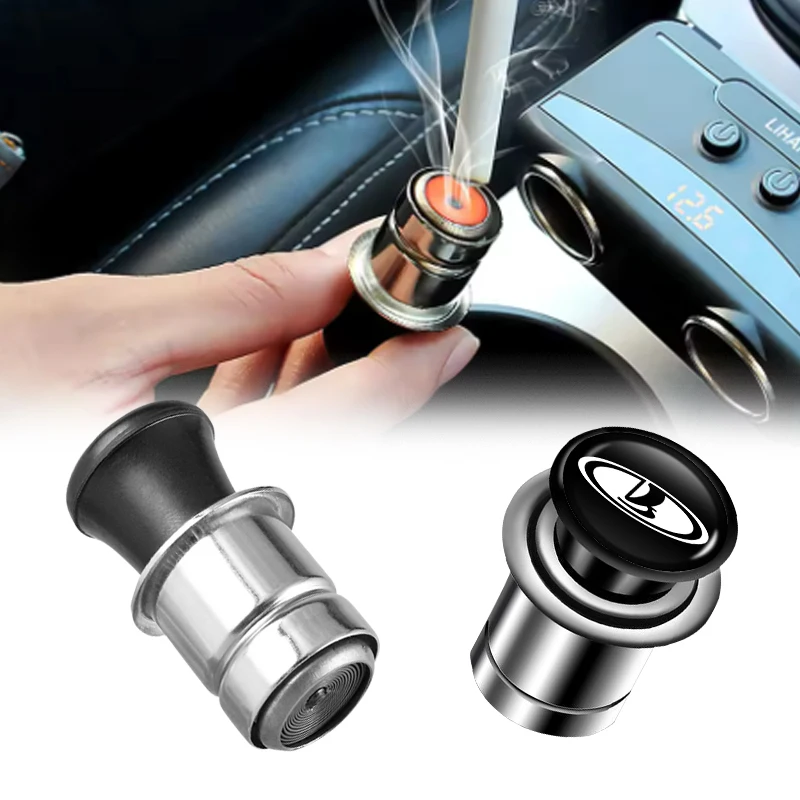Car Cigarette Lighter Cover Push Button Auto Cigarette For Lada 2110 2114 Largus 2112 110 2105 2107 2106 Vesta Niva Samara