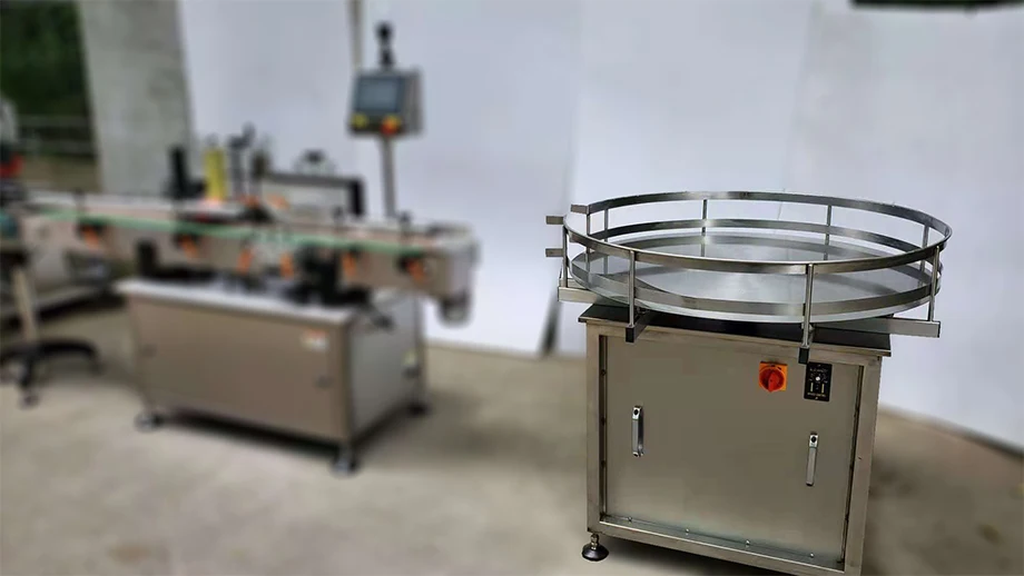 Otomatis TOTT-1 Meja Putar Lazy Susan Meja Putar Mesin Distribusi Botol Listrik Mengumpulkan Pengacak Mengumpulkan