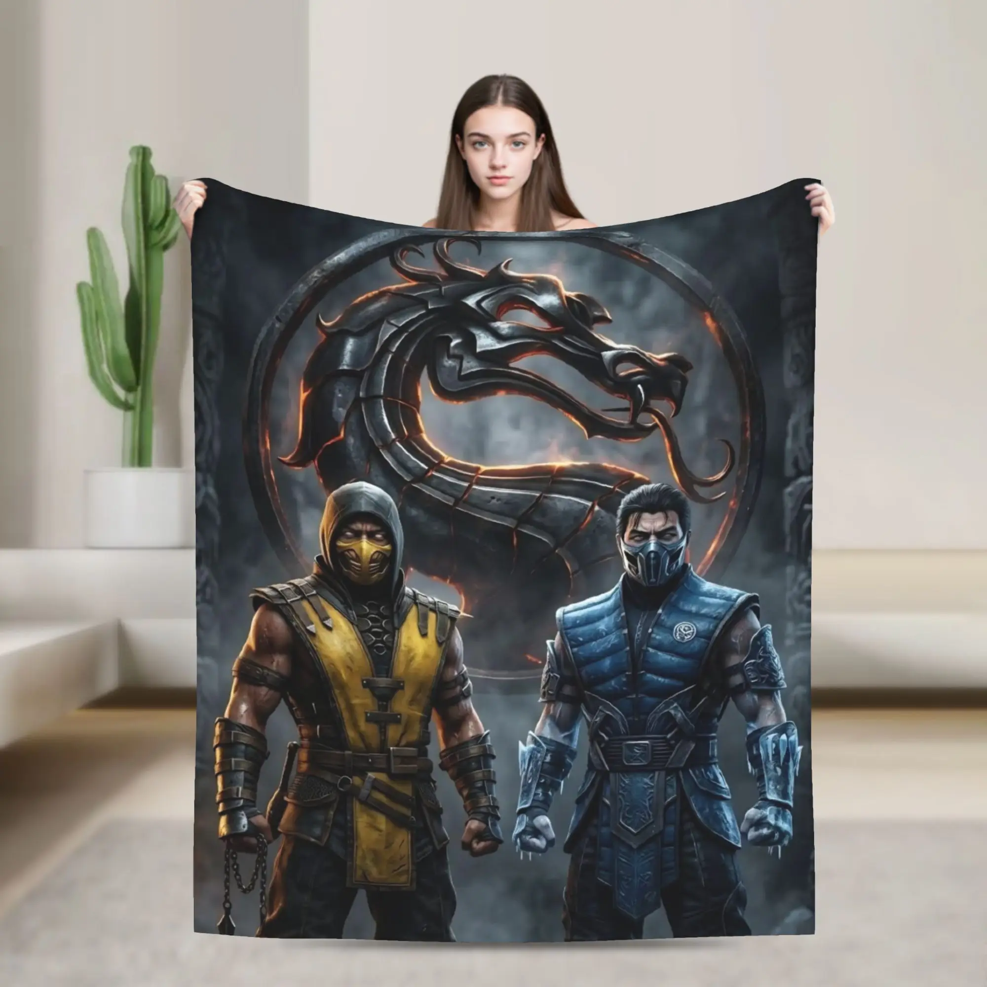 Mortal Kombat II Moive 2026 Blanket Multi-size Soft and Lightweight  Throw Blankets for Sofa Couch and Bed