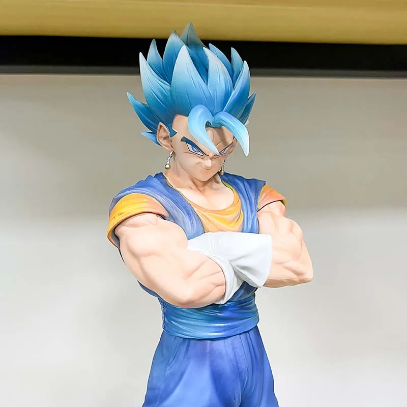 Dragon Ball Z Vegetto Action Figure with Two Heads Anime DBZ Gogeta Figuras 30cm Manga Figurine GK Statue Model Ornament Kid Toy