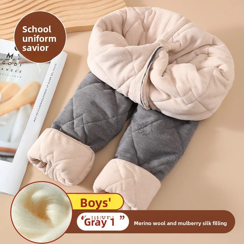 Baby- und Kinder-Skihosen aus dicker Baumwolle, für Jungen und Mädchen, Winterhosen mit zusätzlicher Futterhülle, warme Hosen, wasserdichte Outdoor-Hosen für Kinder im Alter von 1 bis 6 Jahren. – Detail 15