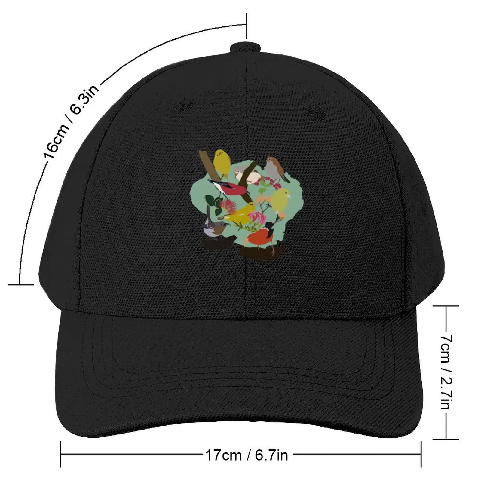 Kauai Forest Birds Baseball Cap Vintage Beach Outing Hat Beach Women's Beach Outlet 2025 Men's