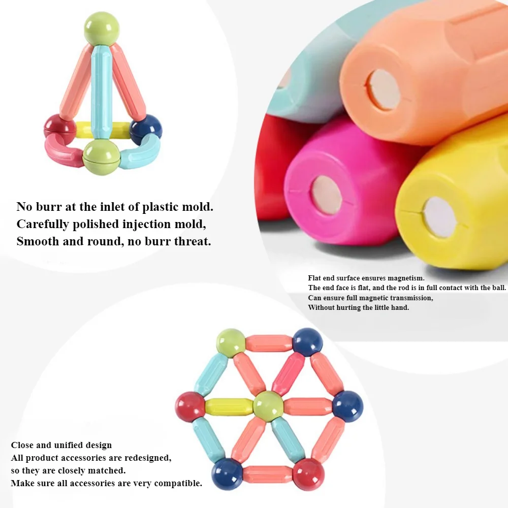 Magnetische Anziehung Baustein große Partikel Spielzeug Kinder Dekompression magnetischer Baustein variabler Magnets tab