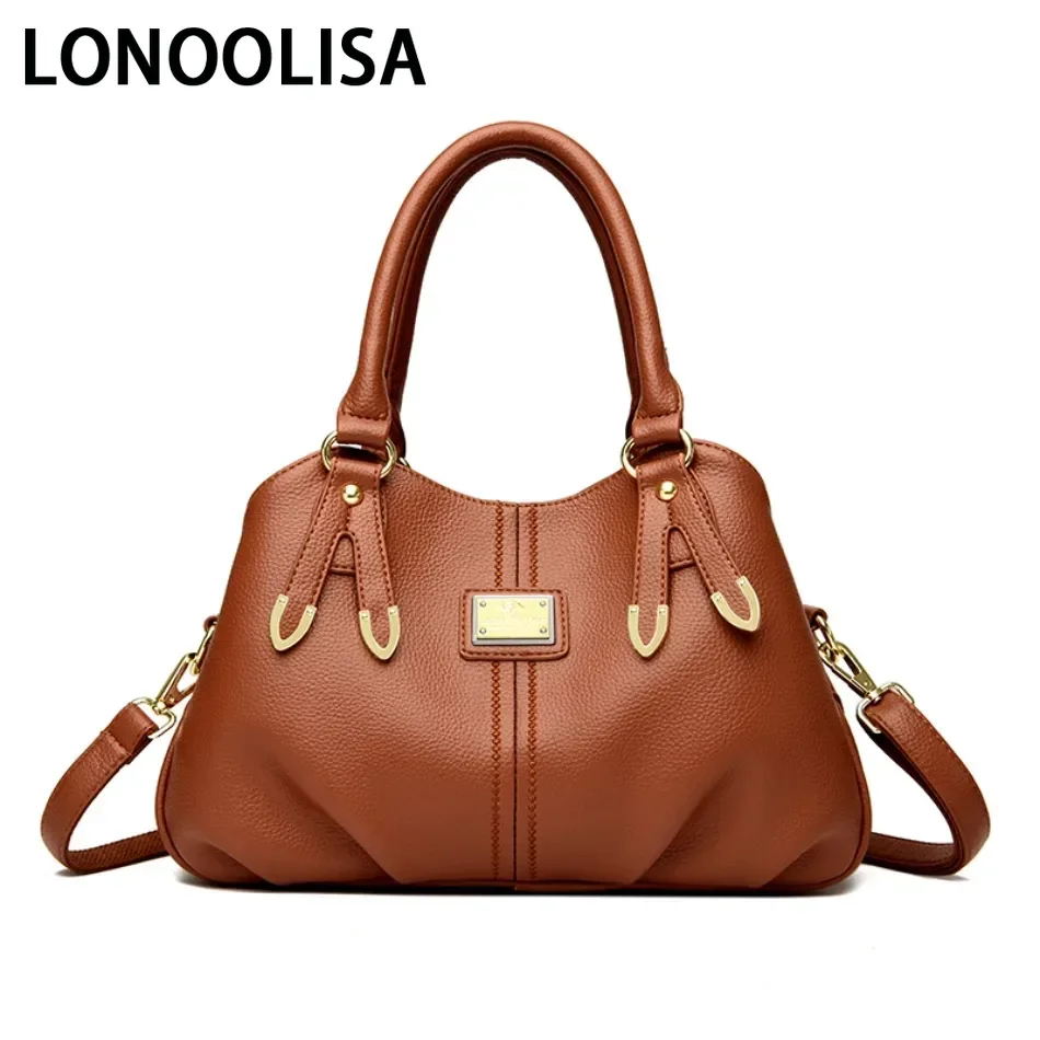 Genuine Brand 3 Layers High Quality Designer Soft Leather Ladies Tote Shoulder Crossbody Bags Women Bags Luxury Handbag Sac 2024