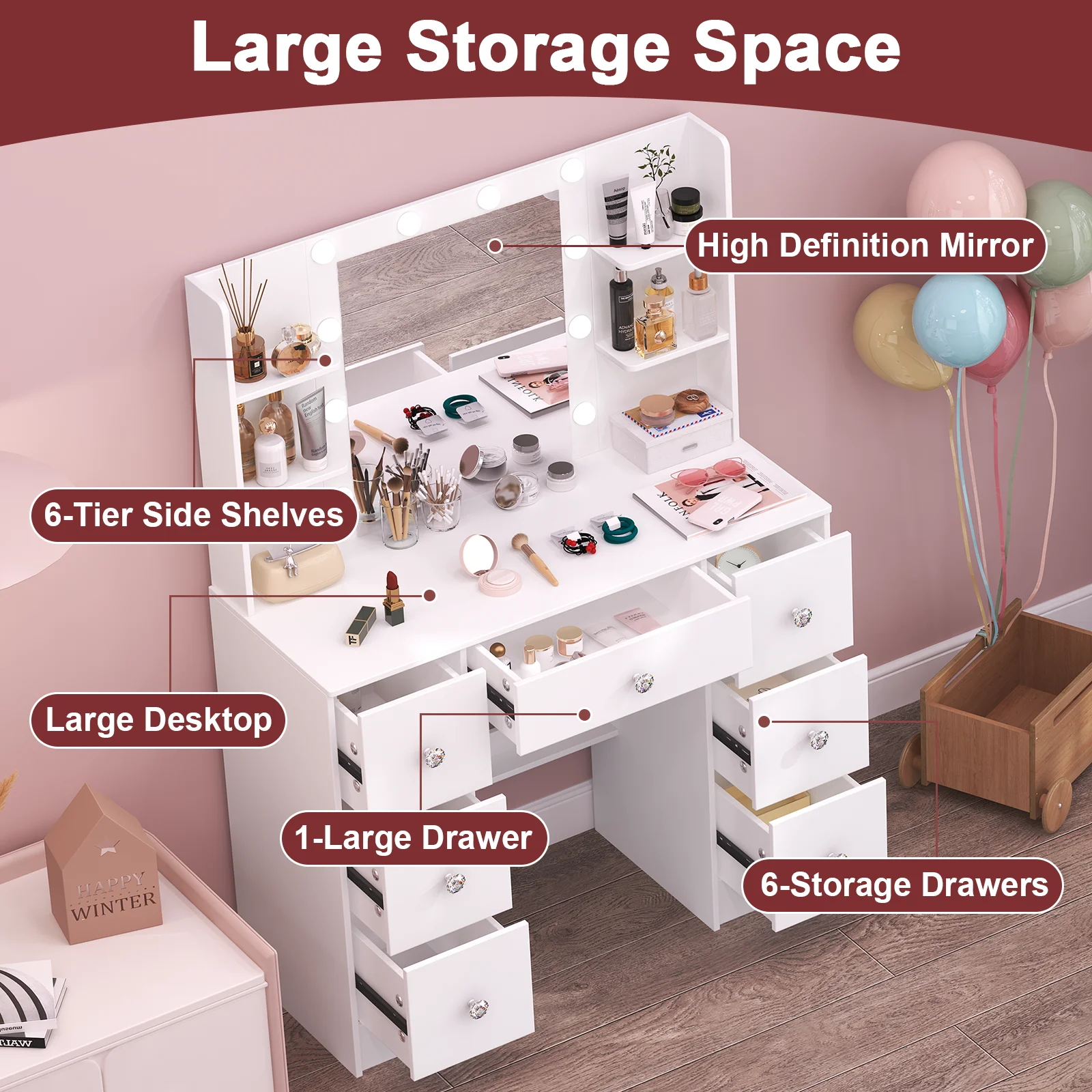 Beyaz Modern Makyaj Masası Set - Office Furniture Credenza incelemesi ve fiyatı
