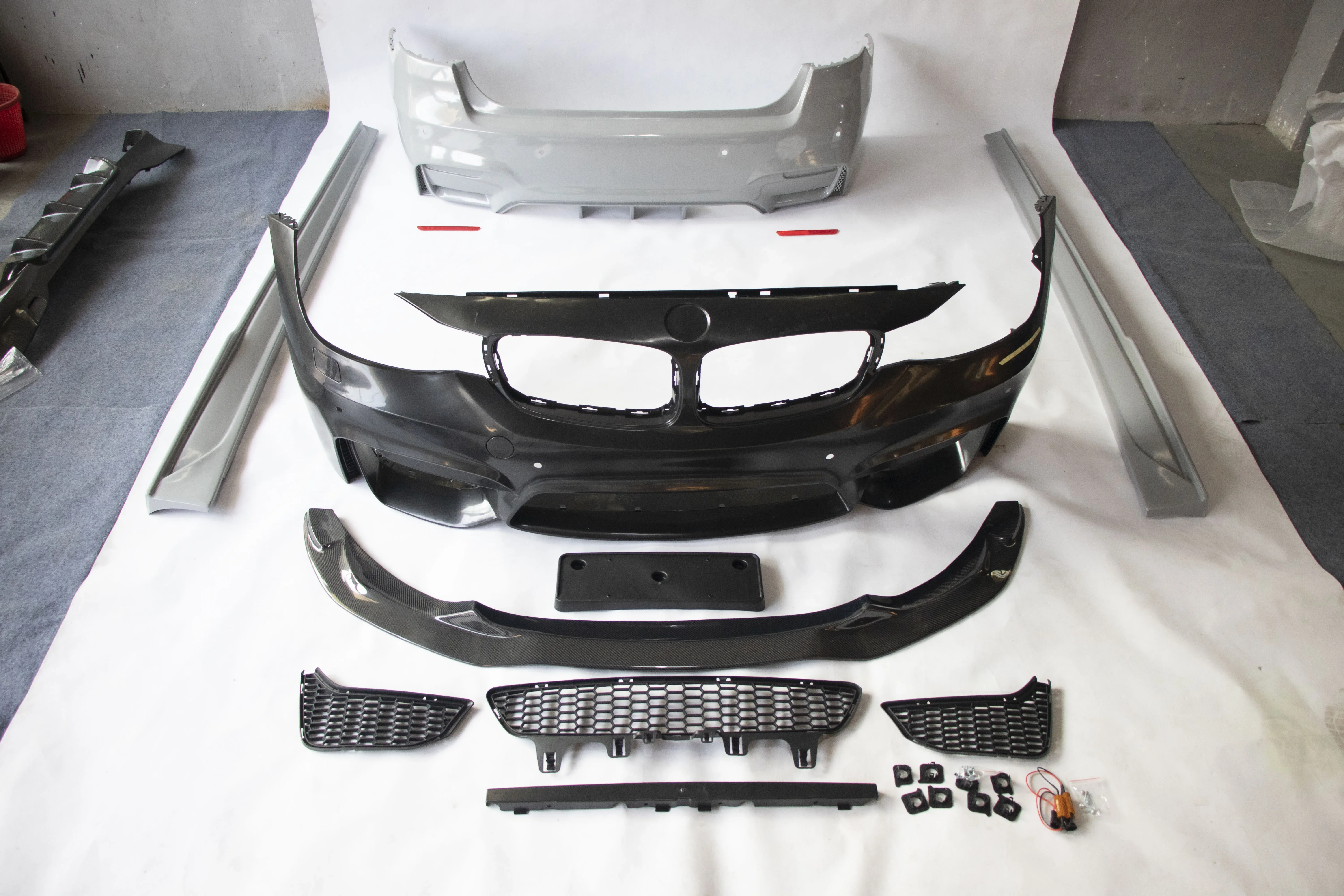 Body Parts Full Set Car Bumper Body Kits For BMW 3 Series GT F34 Upgrade BMW M4 Front Bumper Rear Bumper