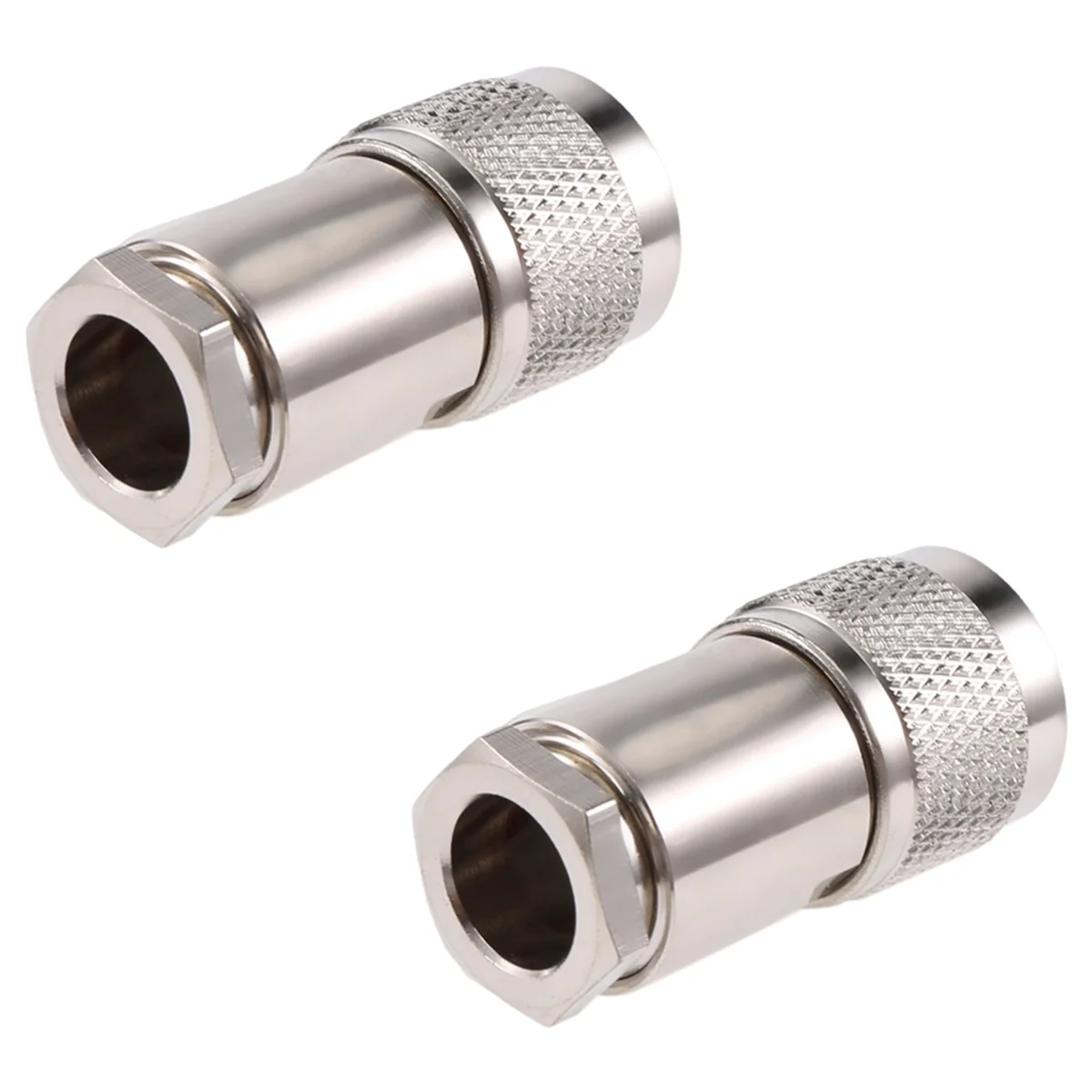 Abrazadera macho tipo N, conector Coaxial RF, 2 piezas, RG8, LMR400, RG165, RG213, 7D-FB