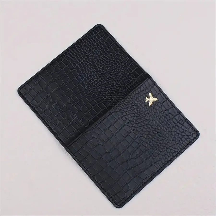 1PCS PU Leather Passport Cover Case Holder  Wallet Card Holder Plane Lightweight Fashion Travel Accessories For Flight