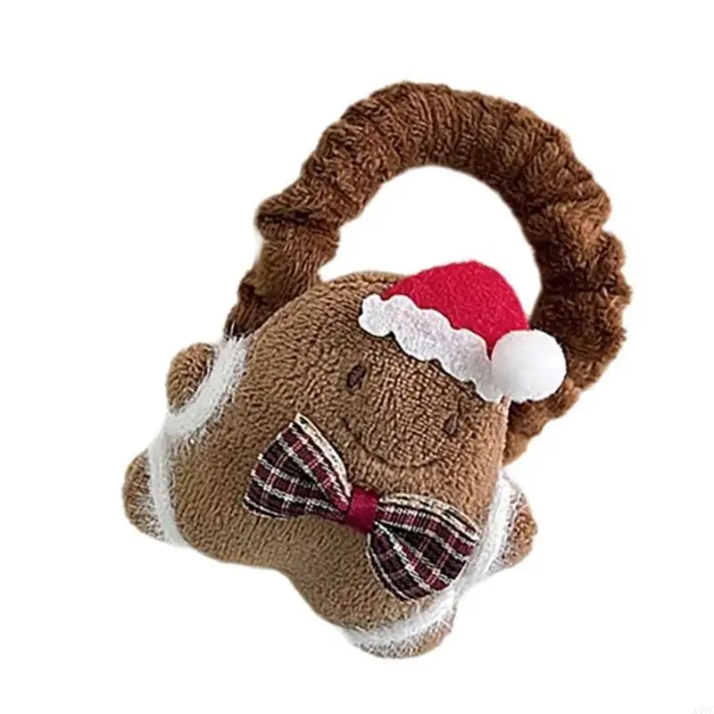 X4YC Christmas Themed Headbands Hair Accesories Comfortable Hairband Polyester Hair Tie Hairpieces For Kids And Adults