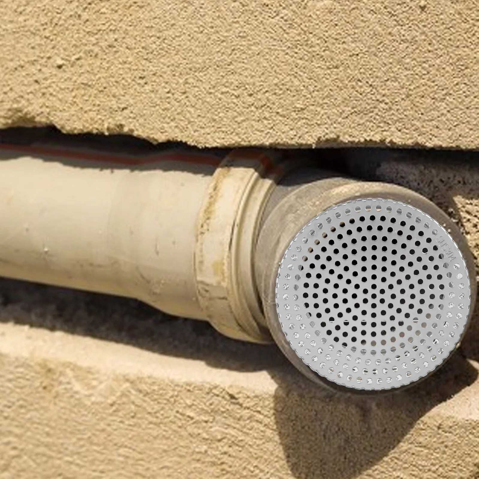 

Stainless Steel Drainage Cover Heavy Duty Corrosion Resistant Roof Vent Filter For Yard Gutter Outdoor Courtyard Dome