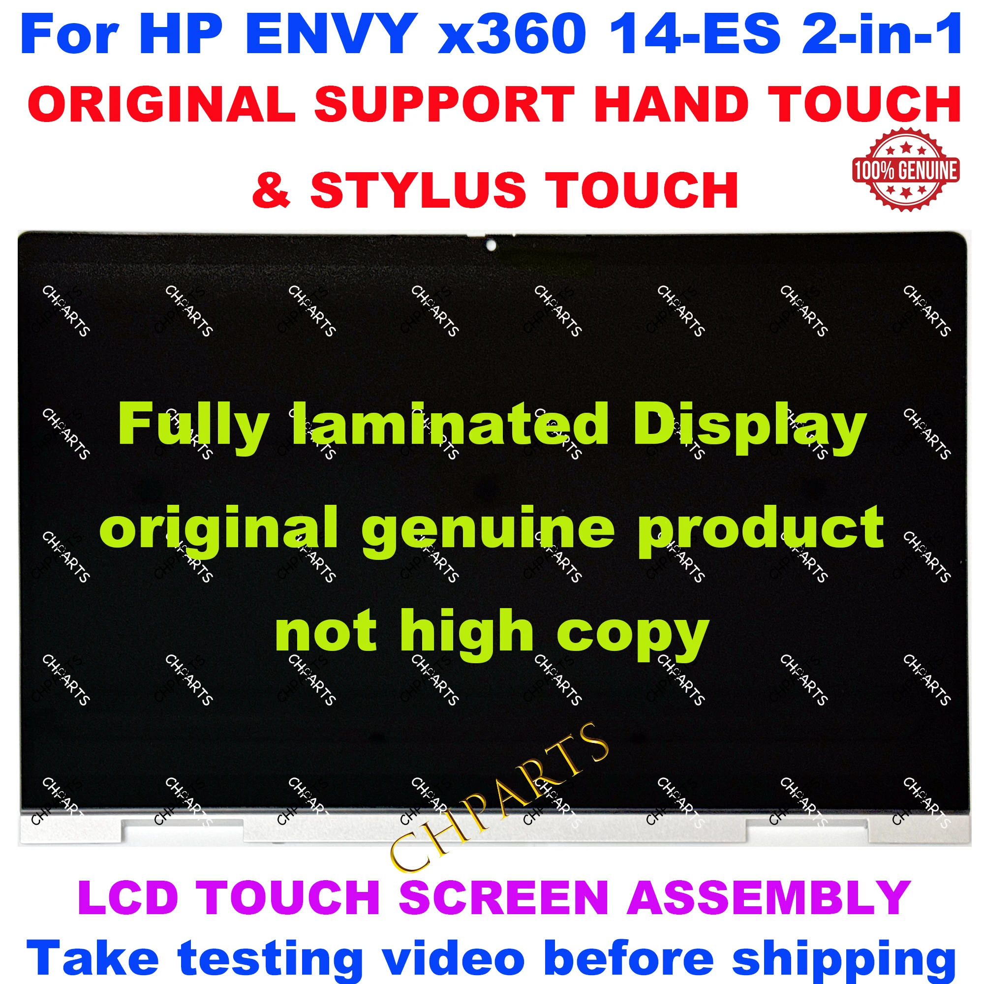 lcd touch screen display substituicao assembly para hp n41025001 14 in fhd envy x360 14 es 14 es tpn w158 01